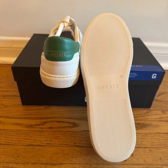 GREATS - The Charlie (Mens) Color: Blanco Green. Size: 9. Brand New In Box - Picture 3 of 7
